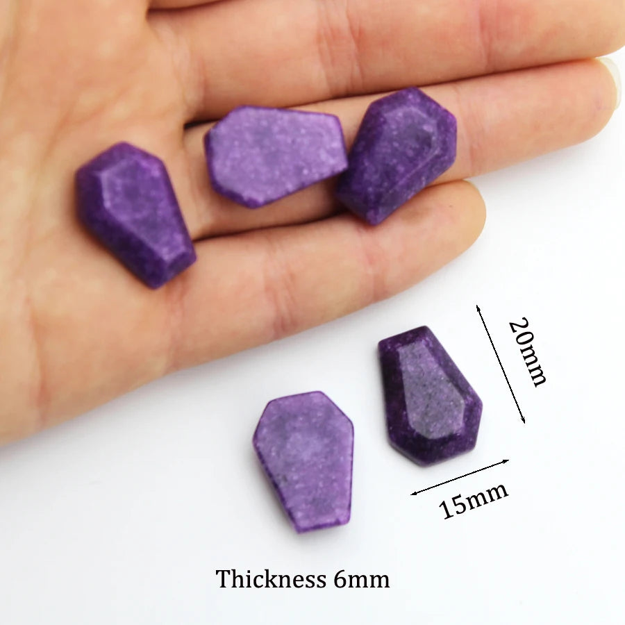 20mm Natural Agate Stone Mineral Crystal Quartz Coffin Board Rock Chakra Reiki Energy Healing Room Home Decor Decoration Maison