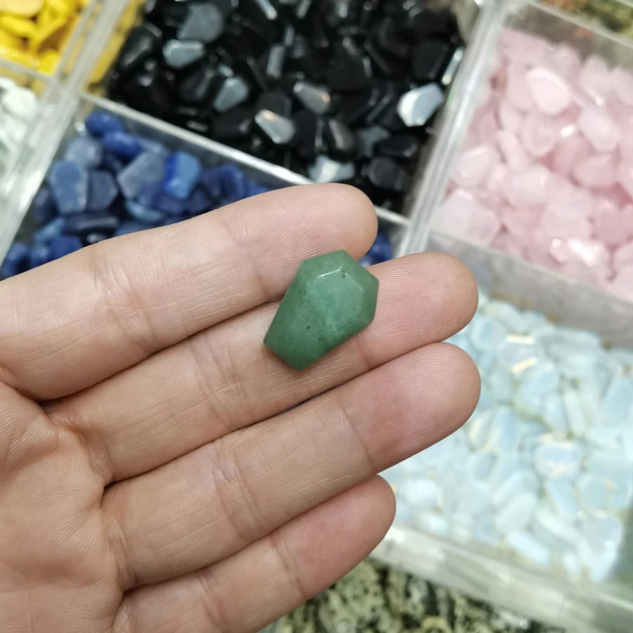 20mm Natural Agate Stone Mineral Crystal Quartz Coffin Board Rock Chakra Reiki Energy Healing Room Home Decor Decoration Maison
