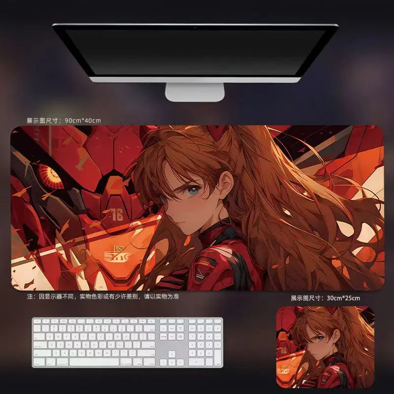Evangelion Asuka EVA mouse pad computer office anti-slip mat cartoon animation character printing notebook keyboard soft pad