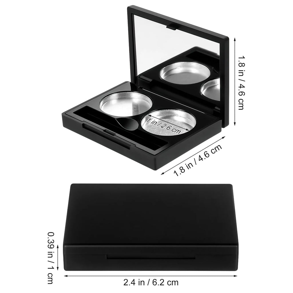3Sets Eyeshadow Cases Empty Makeup Pans for DIY Pigment Lipstick Foundation Storage Compact Travel-Friendly Organizer