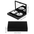 3Sets Eyeshadow Cases Empty Makeup Pans for DIY Pigment Lipstick Foundation Storage Compact Travel-Friendly Organizer