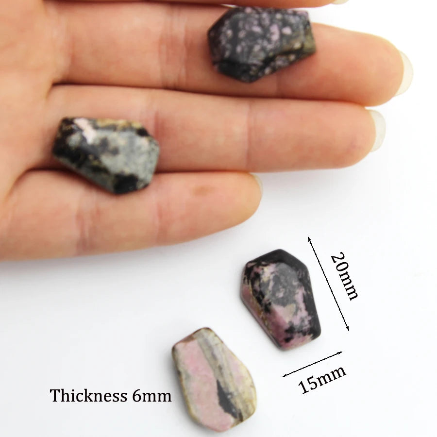 20mm Natural Agate Stone Mineral Crystal Quartz Coffin Board Rock Chakra Reiki Energy Healing Room Home Decor Decoration Maison