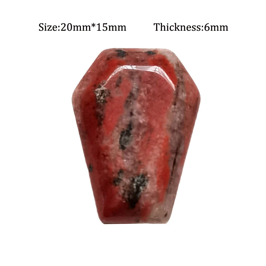 20mm Natural Agate Stone Mineral Crystal Quartz Coffin Board Rock Chakra Reiki Energy Healing Room Home Decor Decoration Maison
