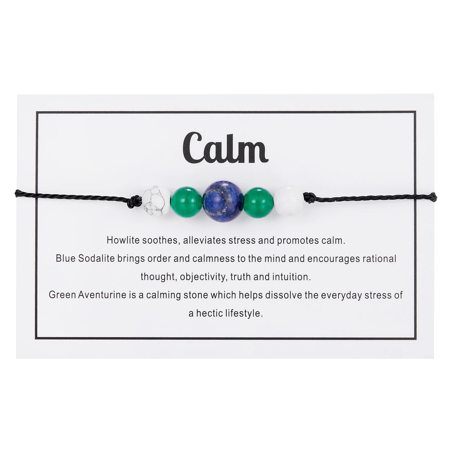 New Simple Crystal Stone Beads Bracelet For Women Men Handmade Luck Calm Love Chakra Black Rope Braided Bracelet Jewelry Gifts