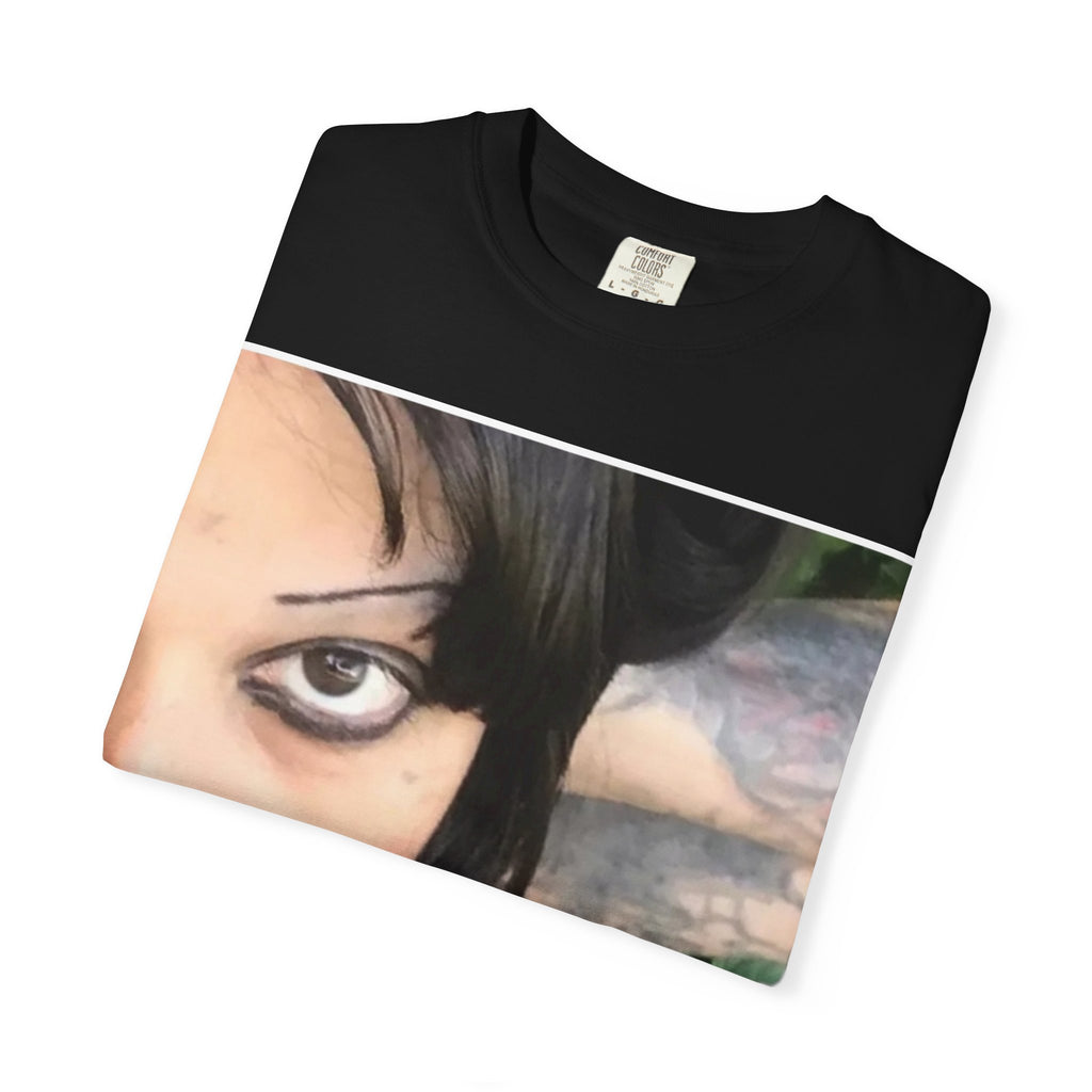 Goth Portrait T-Shirt — Vintage Grunge Face Print