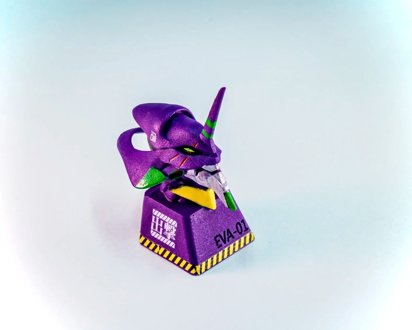 Custom Keycap Eva 01 Neon Genesis Evangelion Electroplated Color Personalized Keycap For Mechanical Keyboard Anime Themed