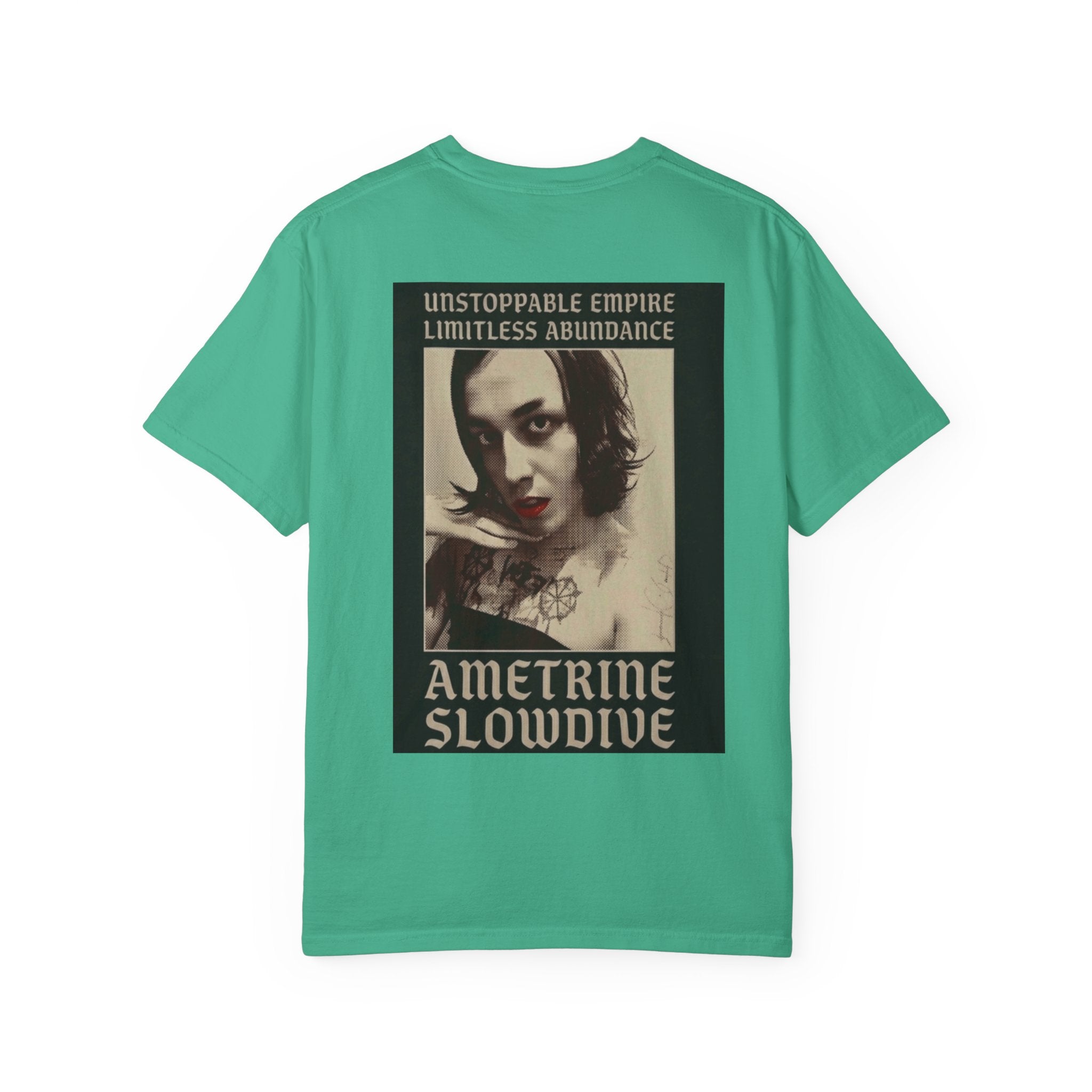 Ametrine Slowdive Graphic T-Shirt — Unstoppable Empire / Limitless Abundance Vintage Band Tee
