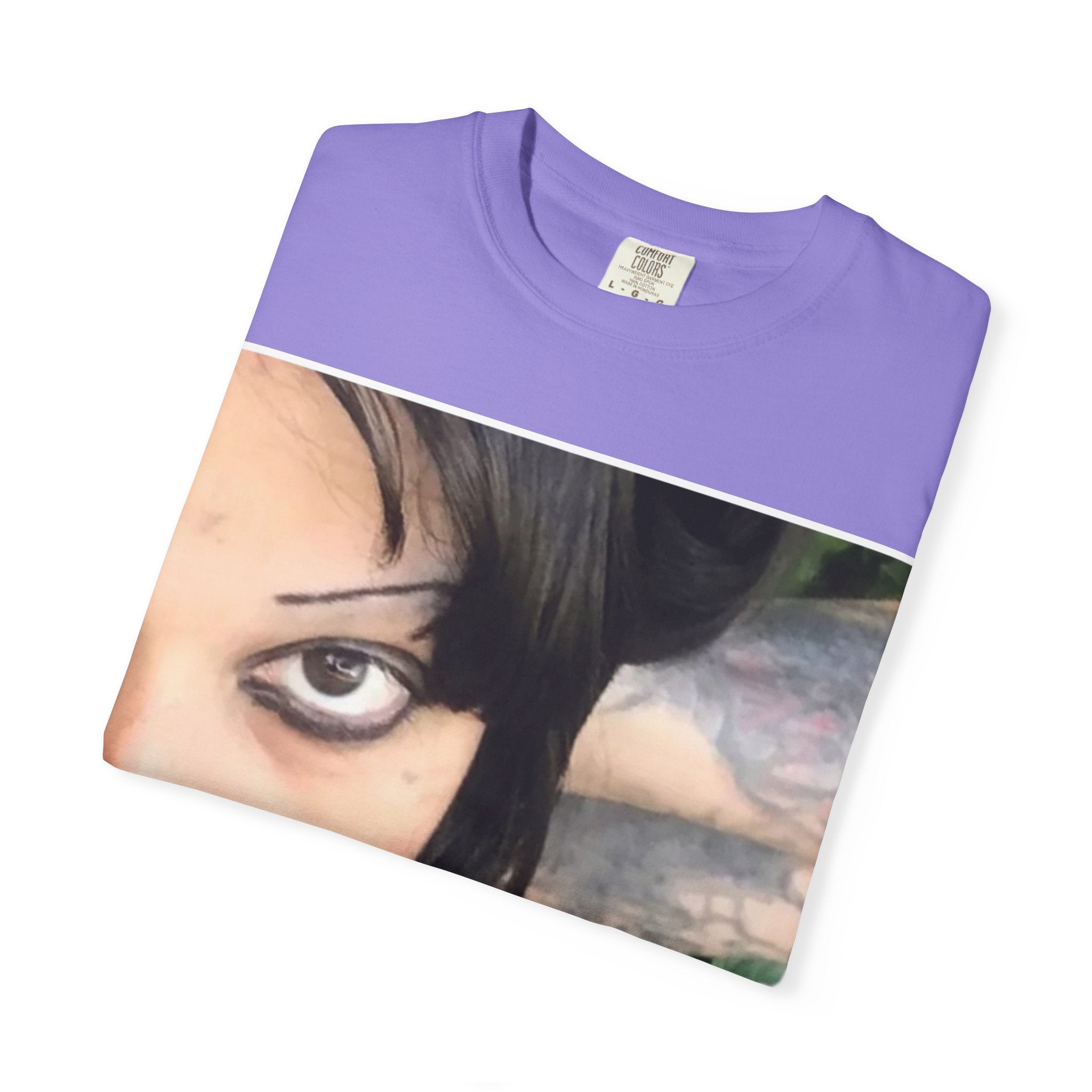 Goth Portrait T-Shirt — Vintage Grunge Face Print