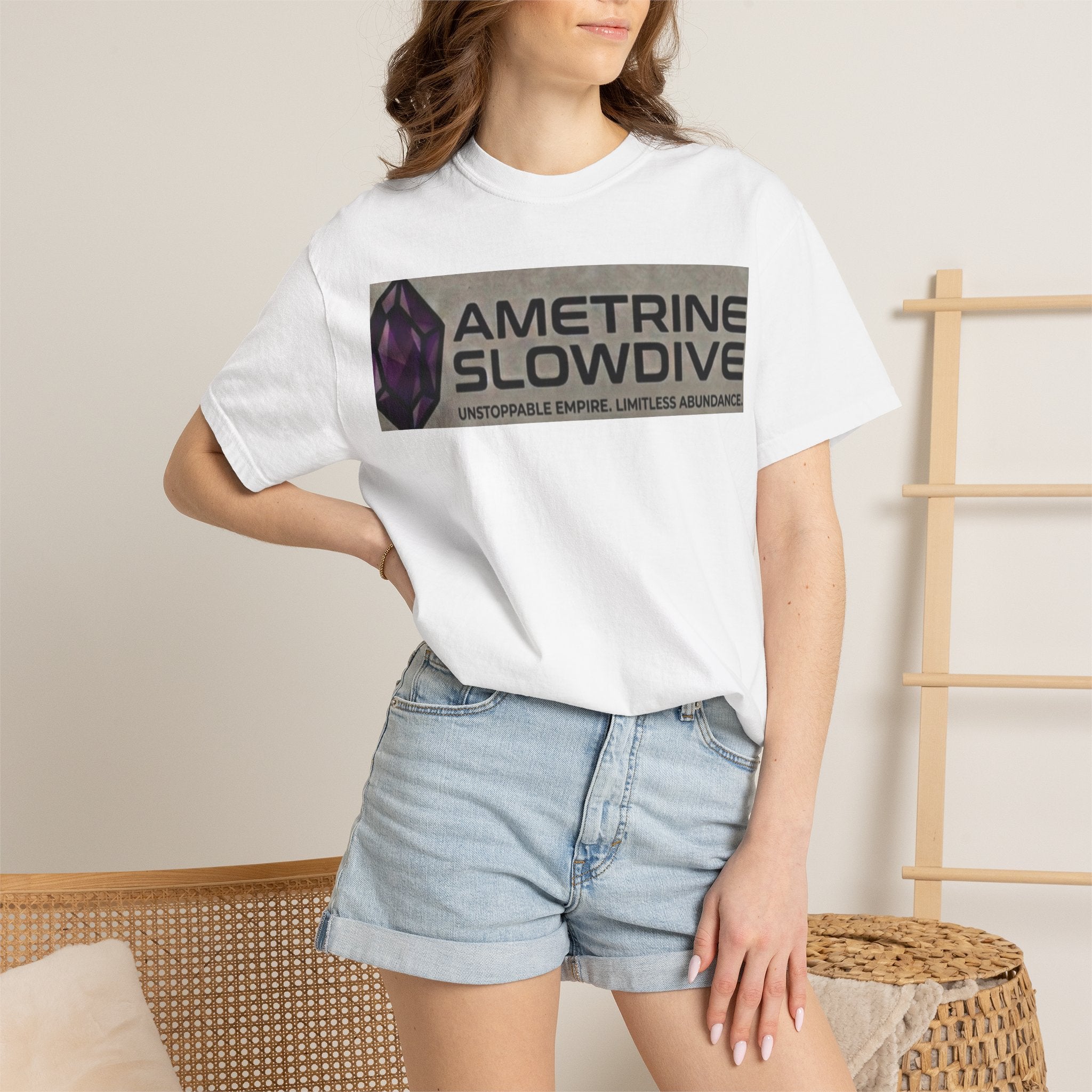 Ametrine Slowdive Graphic T-Shirt — Unstoppable Empire / Limitless Abundance Vintage Band Tee