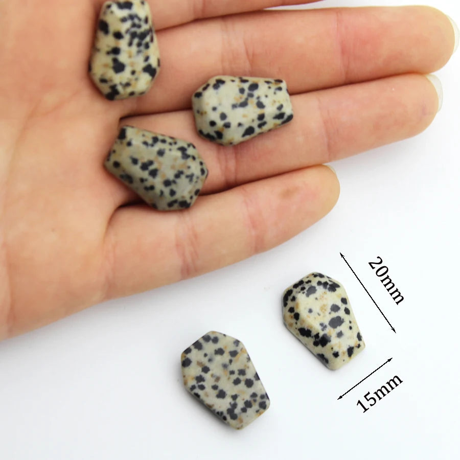 20mm Natural Agate Stone Mineral Crystal Quartz Coffin Board Rock Chakra Reiki Energy Healing Room Home Decor Decoration Maison