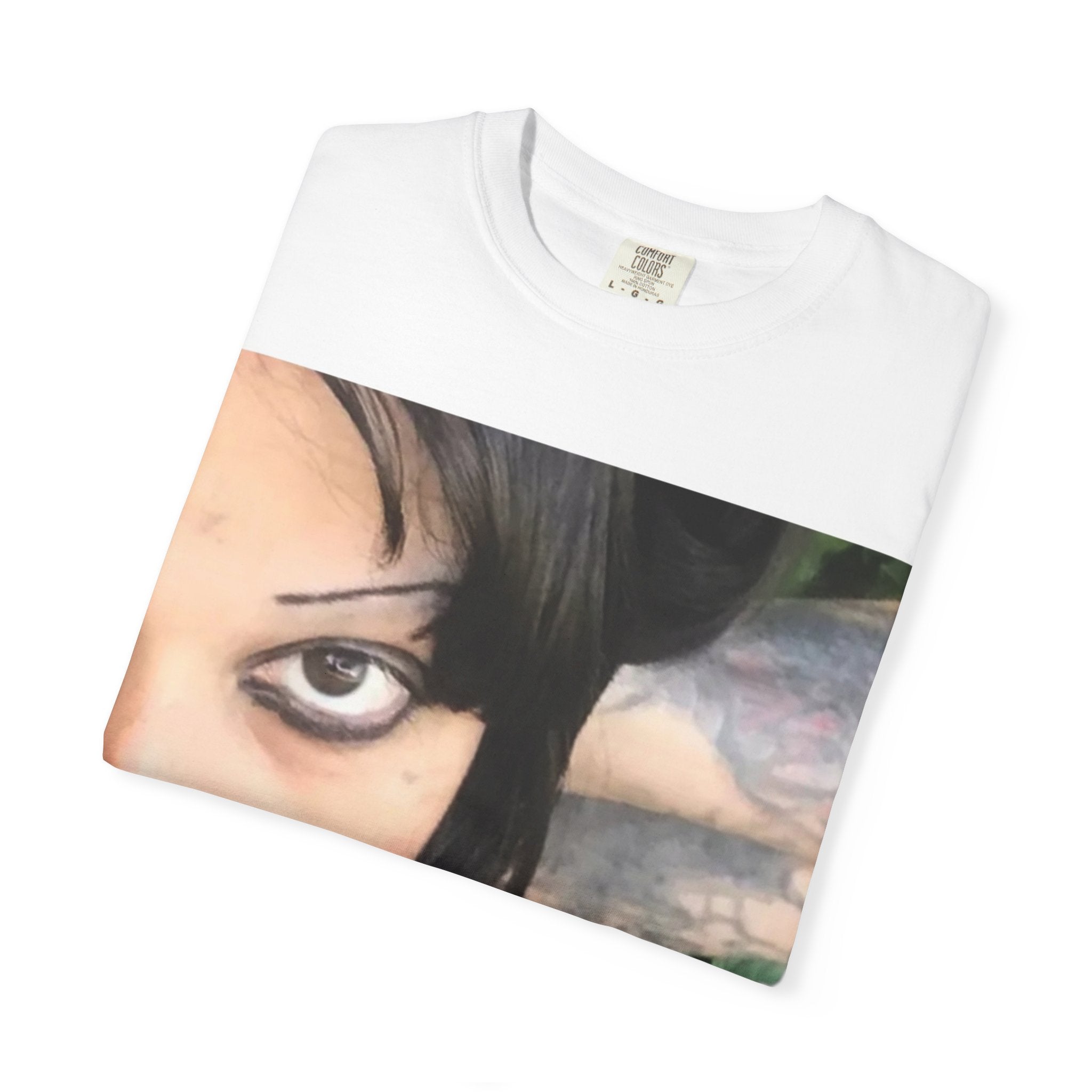 Goth Portrait T-Shirt — Vintage Grunge Face Print