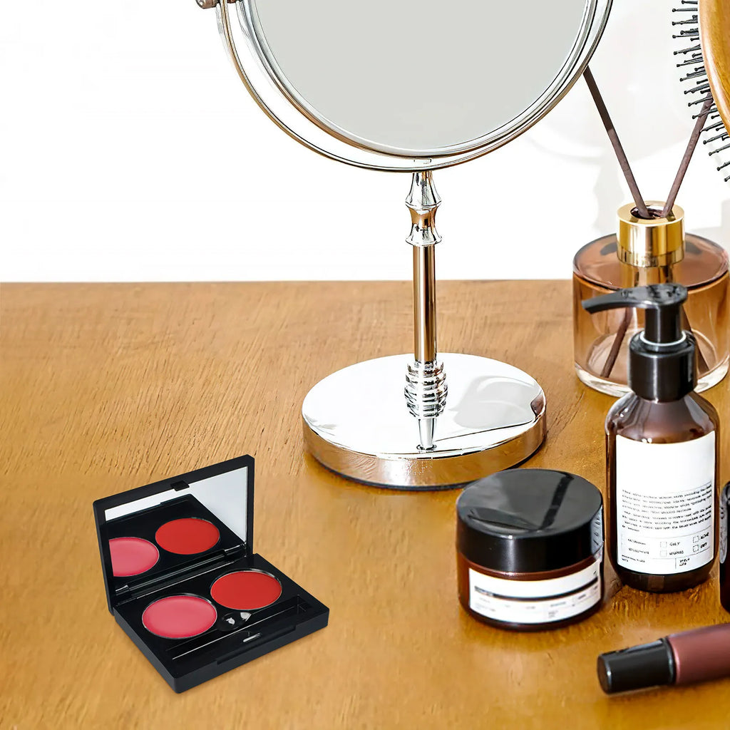 3Sets Eyeshadow Cases Empty Makeup Pans for DIY Pigment Lipstick Foundation Storage Compact Travel-Friendly Organizer