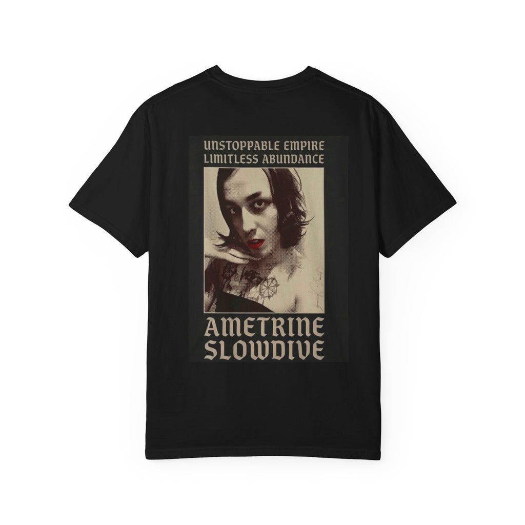 Ametrine Slowdive Graphic T-Shirt — Unstoppable Empire / Limitless Abundance Vintage Band Tee