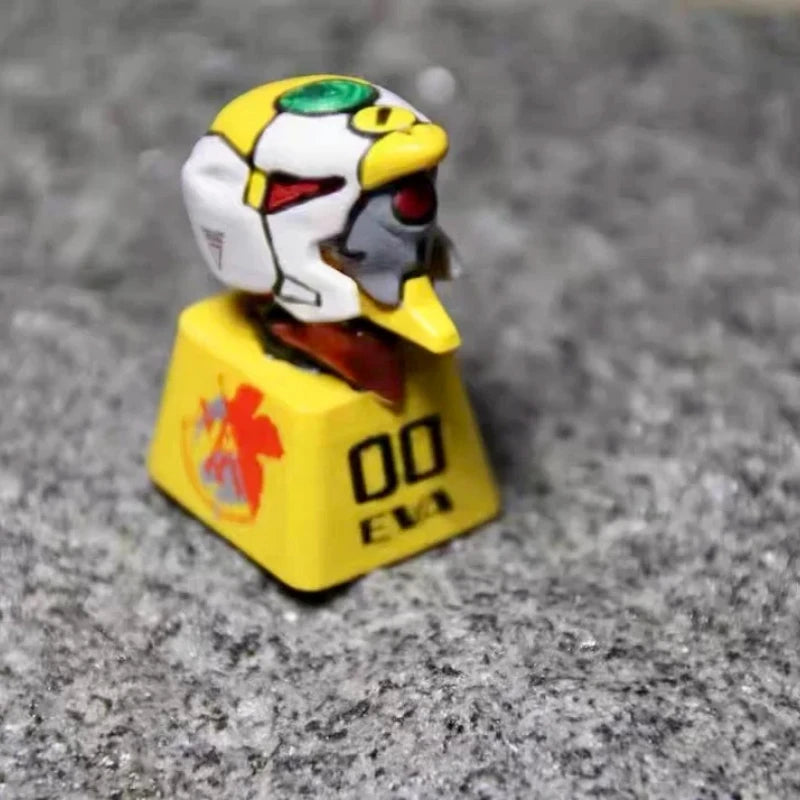 Custom Keycap Eva 01 Neon Genesis Evangelion Electroplated Color Personalized Keycap For Mechanical Keyboard Anime Themed