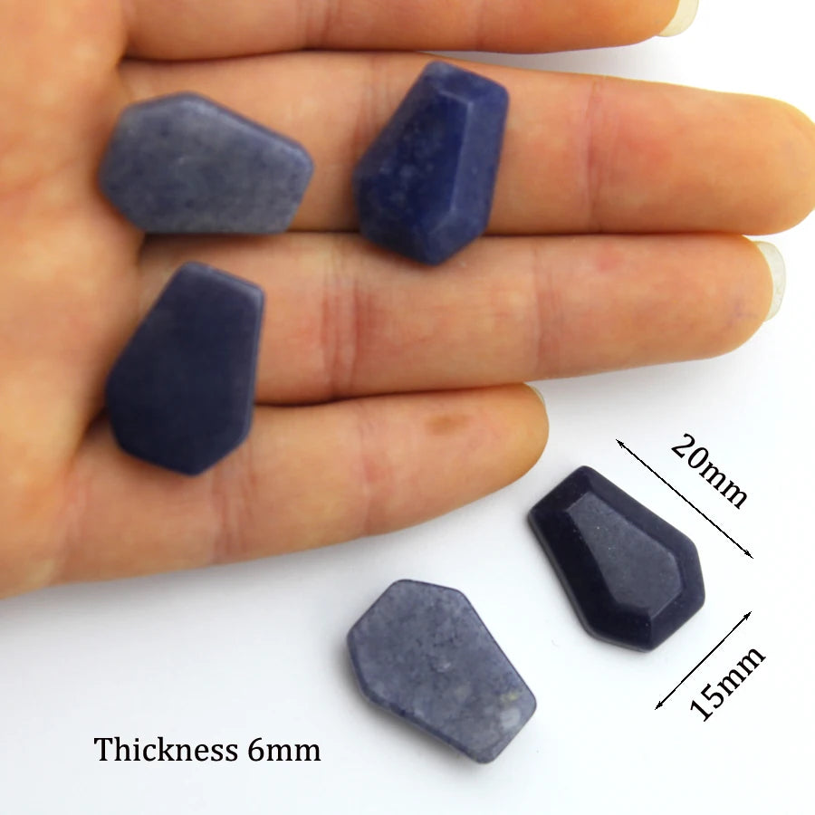 20mm Natural Agate Stone Mineral Crystal Quartz Coffin Board Rock Chakra Reiki Energy Healing Room Home Decor Decoration Maison