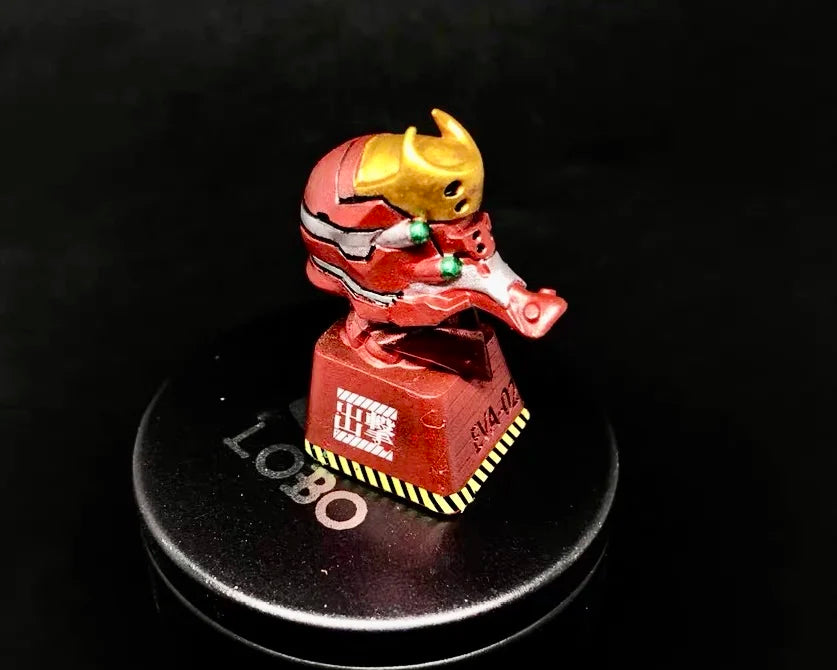 Custom Keycap Eva 01 Neon Genesis Evangelion Electroplated Color Personalized Keycap For Mechanical Keyboard Anime Themed