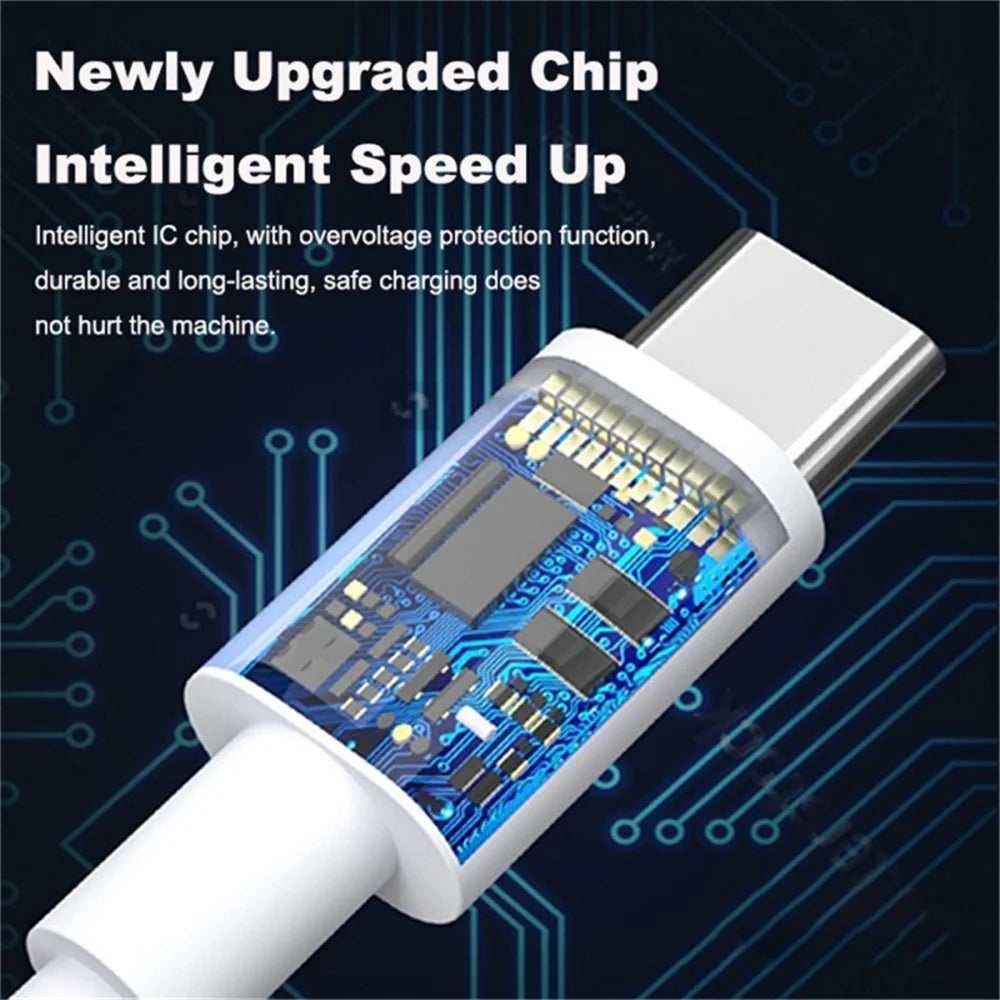 6A Type C Cable 120W Fast Charging Phone Charger USB C Data Cord For Huawei Mate 40 50 Honor Xiaomi Samsung Quick Charge Cable