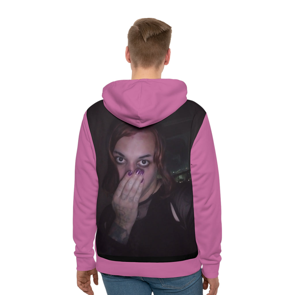 Men's Photo Graphic Hoodie — Moody Portrait Streetwear