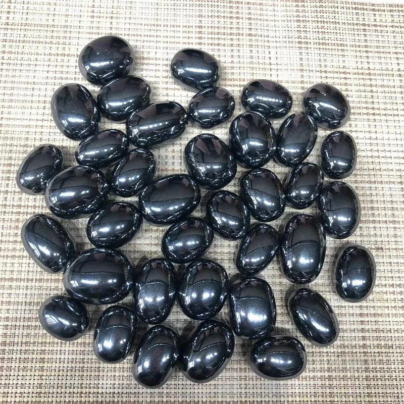Terahertz Quartz Rock Natural Polished Gravel Tumbled Rolling Stones Energy Healing Chakras Yoga Decorations In Bulk