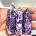 6-7CM New Arrival Real Gemstones Purple Mica Crystal Natural Rocks Points Energy Mineral Wand Tower Chakra Decor 2025 Hot Sell