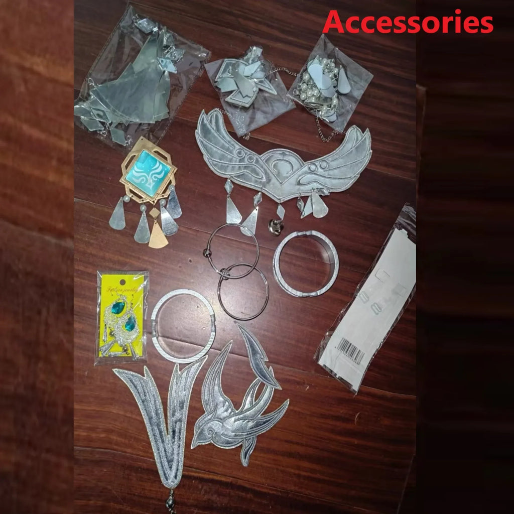 In Stock Lan Yan Cosplay Costume 2025 New Genshin Impact Lanyan Wig Dress Headwear Earrings Girls Halloween Party Outfit