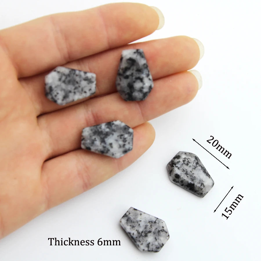 20mm Natural Agate Stone Mineral Crystal Quartz Coffin Board Rock Chakra Reiki Energy Healing Room Home Decor Decoration Maison