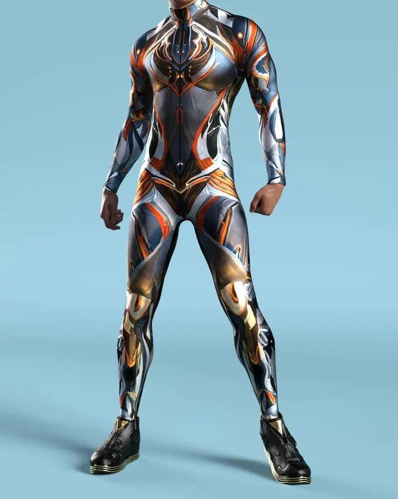 Mechanical Armor Robot CyberPunk Jumpsuit Cosplay Bodysuit Steampunk Costume Halloween Party Shows Men Women Cool Zentai Suit