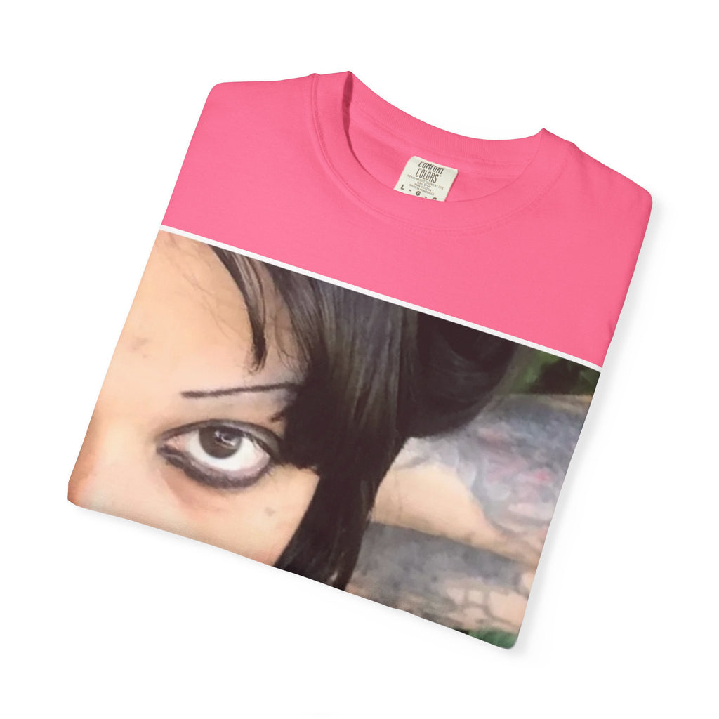 Goth Portrait T-Shirt — Vintage Grunge Face Print