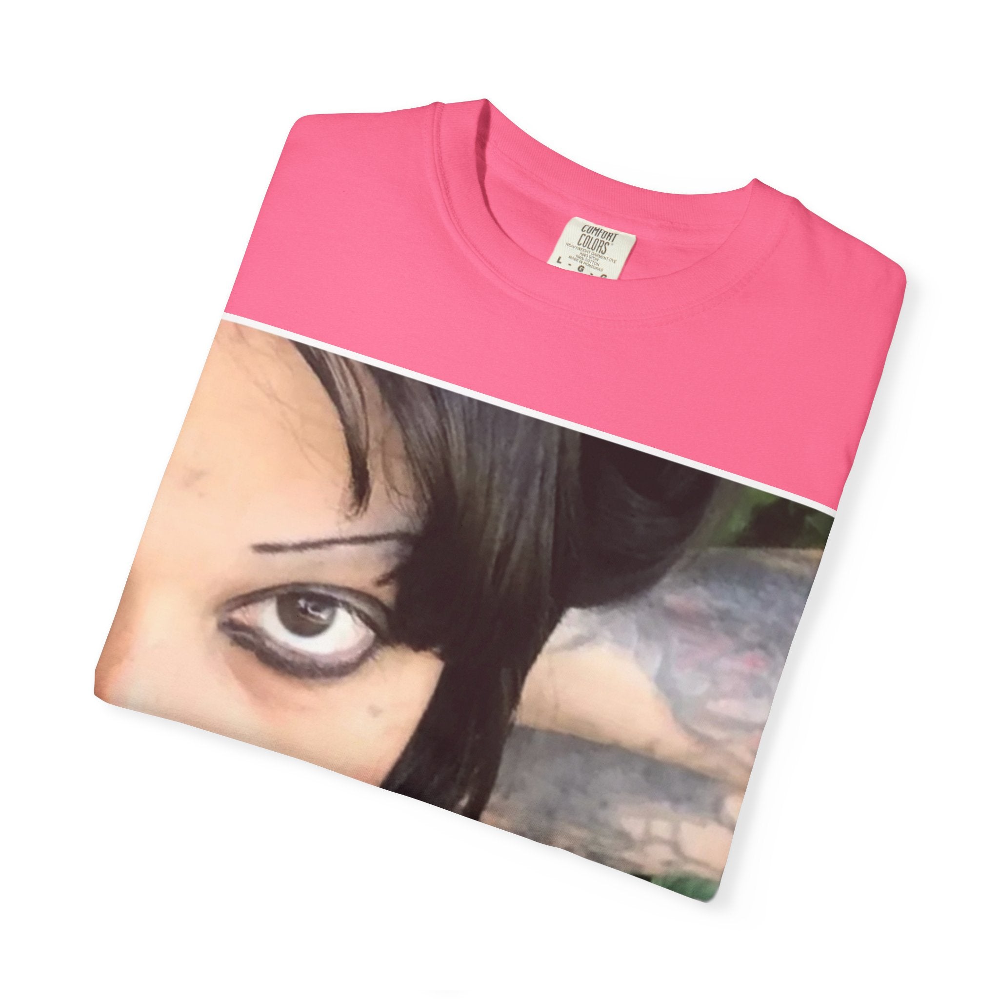 Goth Portrait T-Shirt — Vintage Grunge Face Print