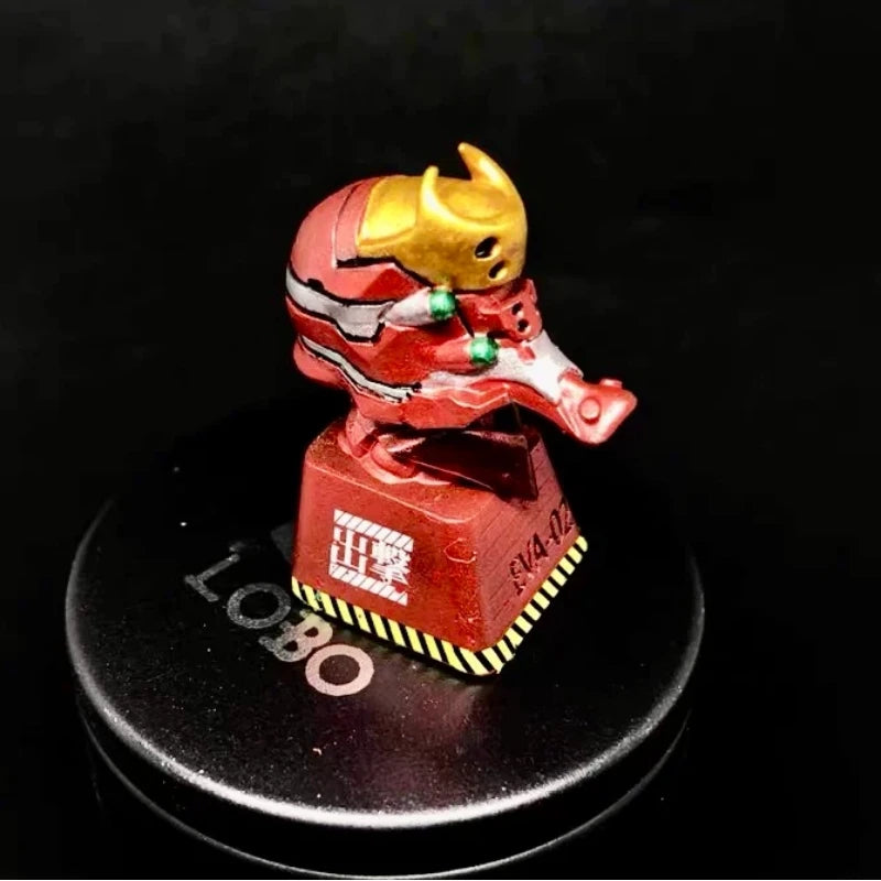 Custom Keycap Eva 01 Neon Genesis Evangelion Electroplated Color Personalized Keycap For Mechanical Keyboard Anime Themed