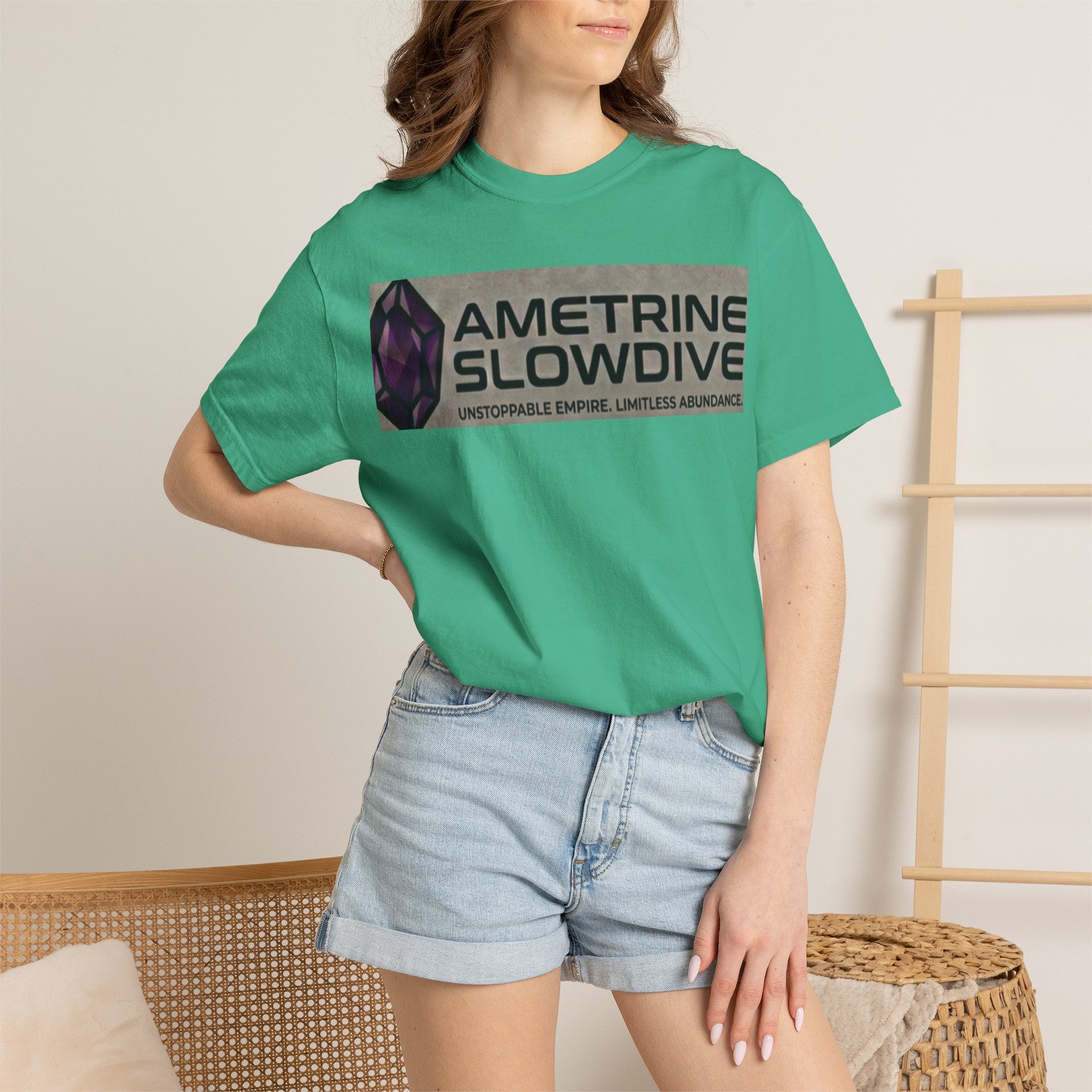 Ametrine Slowdive Graphic T-Shirt — Unstoppable Empire / Limitless Abundance Vintage Band Tee