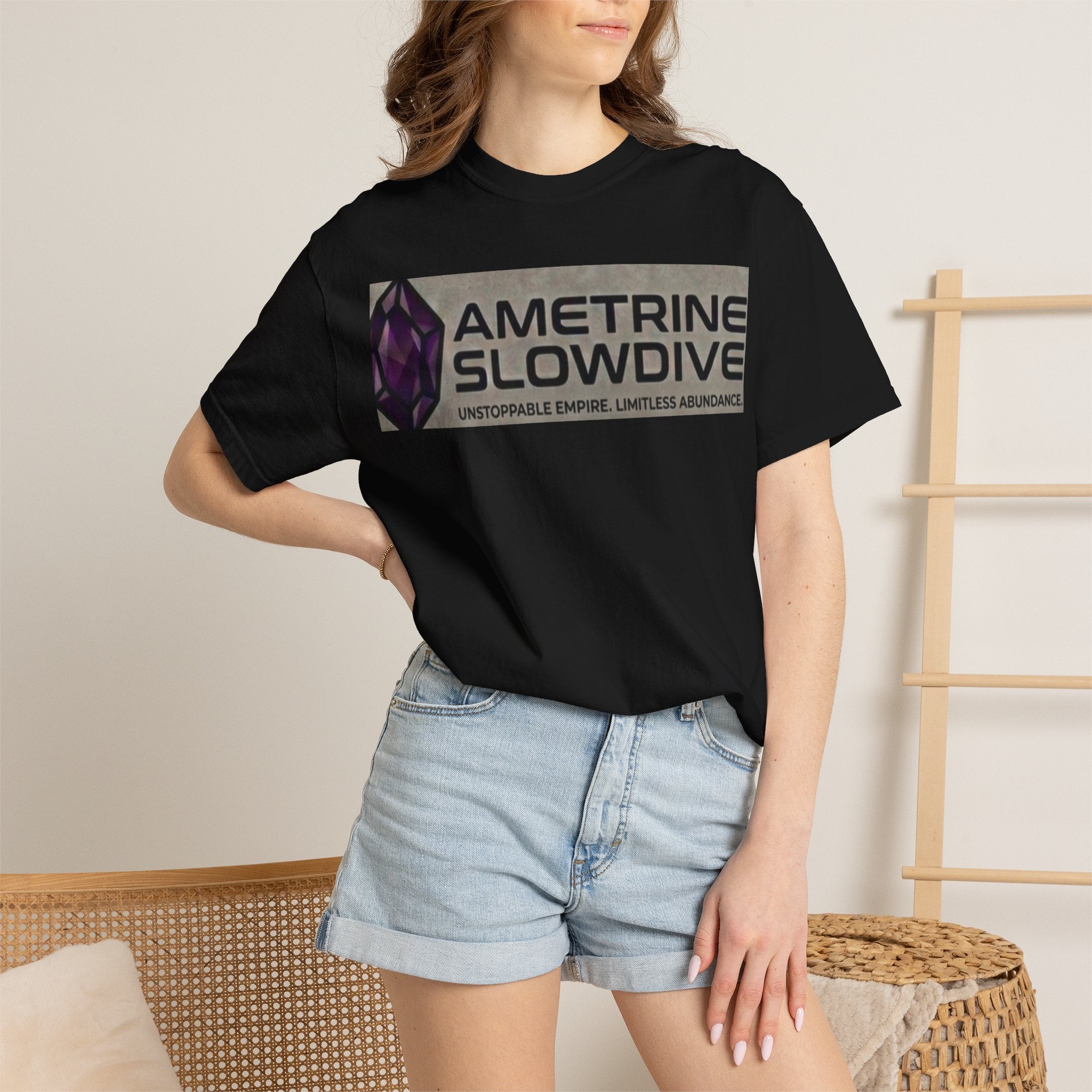 Ametrine Slowdive Graphic T-Shirt — Unstoppable Empire / Limitless Abundance Vintage Band Tee