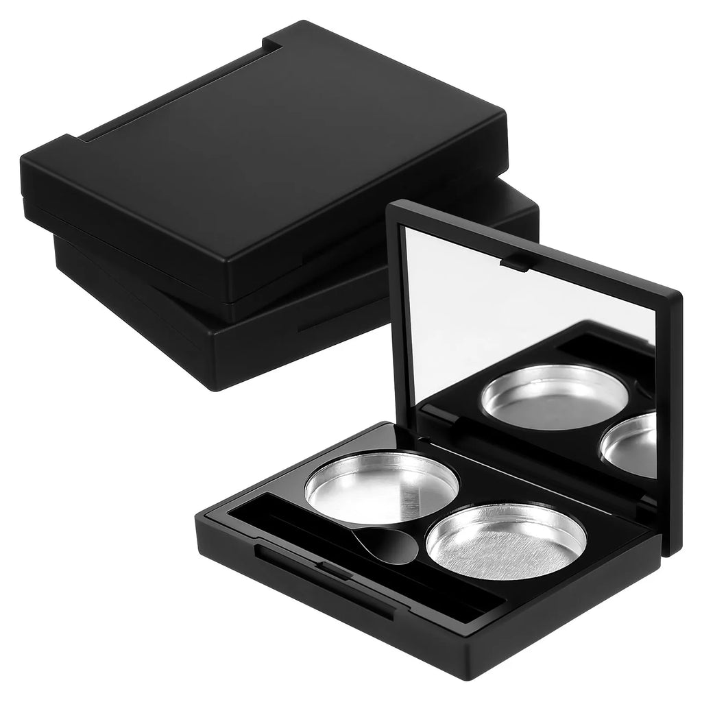 3Sets Eyeshadow Cases Empty Makeup Pans for DIY Pigment Lipstick Foundation Storage Compact Travel-Friendly Organizer