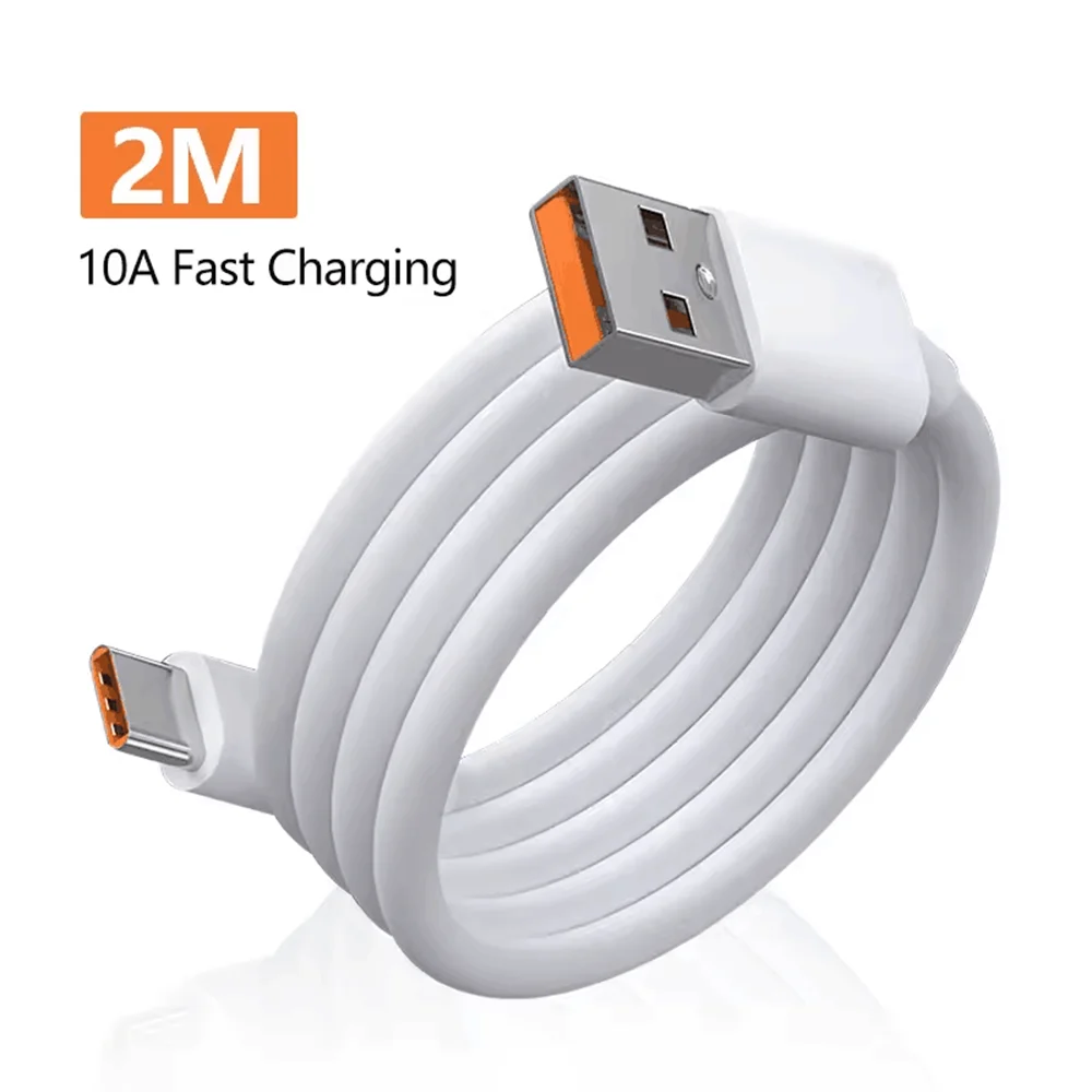 6A Type C Cable 120W Fast Charging Phone Charger USB C Data Cord For Huawei Mate 40 50 Honor Xiaomi Samsung Quick Charge Cable