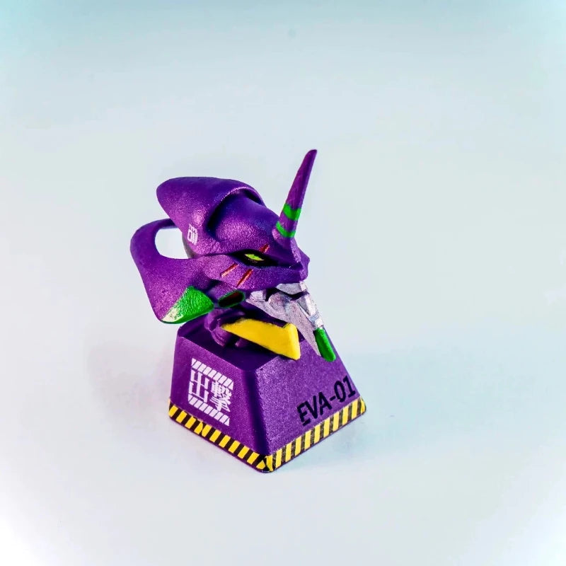 Custom Keycap Eva 01 Neon Genesis Evangelion Electroplated Color Personalized Keycap For Mechanical Keyboard Anime Themed