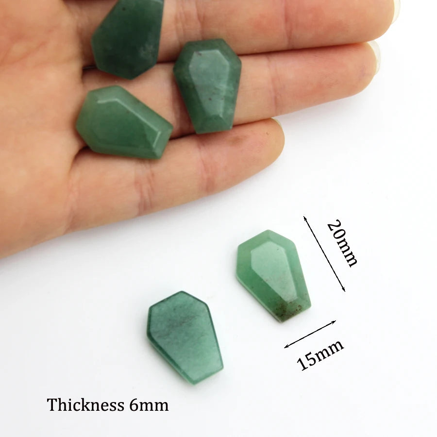 20mm Natural Agate Stone Mineral Crystal Quartz Coffin Board Rock Chakra Reiki Energy Healing Room Home Decor Decoration Maison