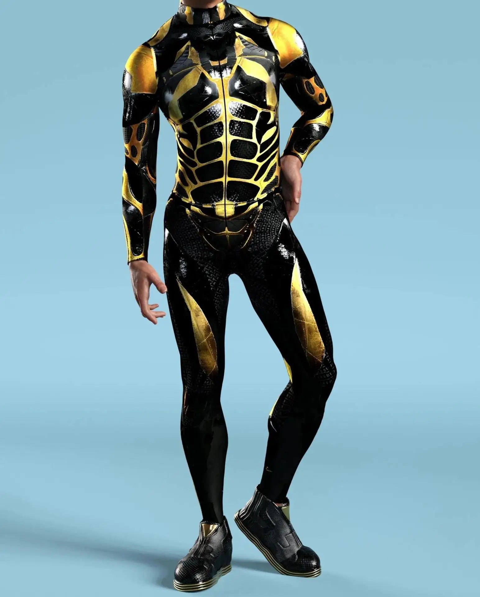 Mechanical Armor Robot CyberPunk Jumpsuit Cosplay Bodysuit Steampunk Costume Halloween Party Shows Men Women Cool Zentai Suit