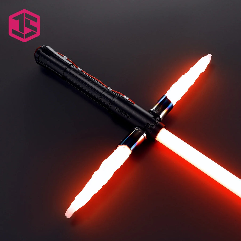 JS Lightsaber Xenopixel Kylo Ren Light Saber Jedi Neopixel Metal Handle Laser Sword Cosplay Heavy Dueling Luminous Cosplay Toys
