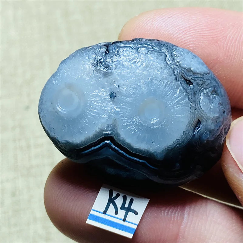 Natural black Agate Stone Alxa Gobi Agate Eye Rock Specimen Energy Crystal Chakra Reiki Healing Stone Home Decor