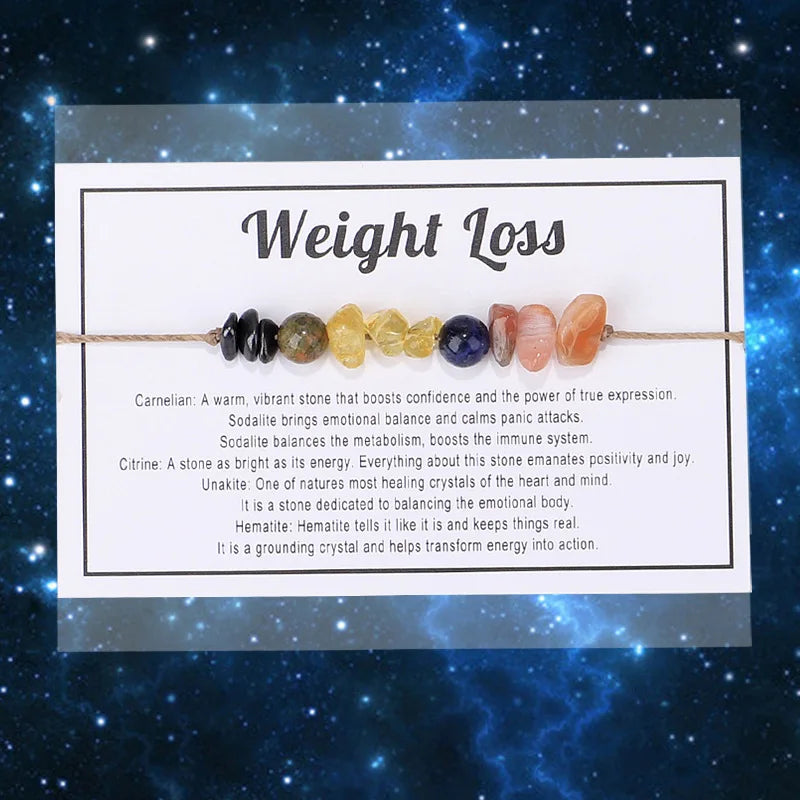 New Simple Crystal Stone Beads Bracelet For Women Men Handmade Luck Calm Love Chakra Black Rope Braided Bracelet Jewelry Gifts