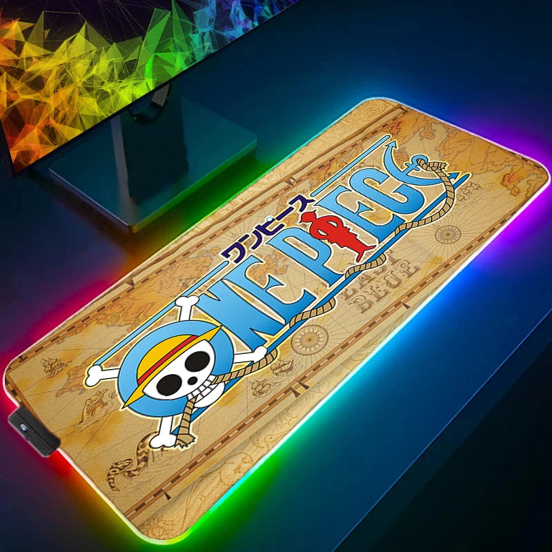 RGB Mouse Pad durable Lockedge Backlight Gaming Accessories One Piece Computer Gamer Keyboard LED Mouse Mat Desk Mousepad