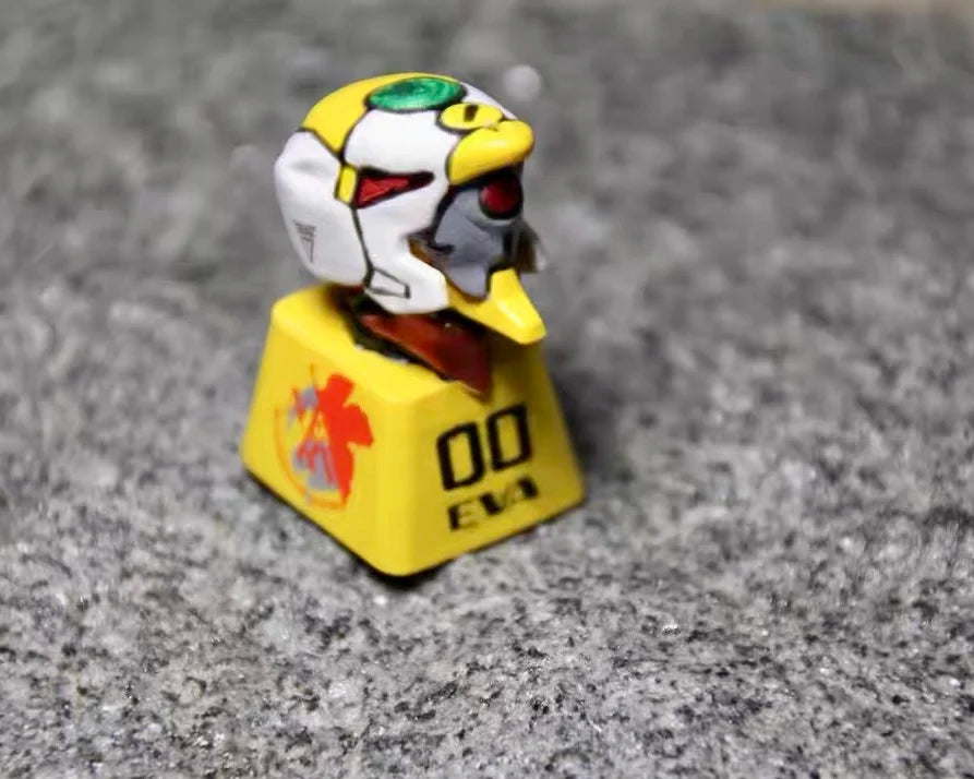 Custom Keycap Eva 01 Neon Genesis Evangelion Electroplated Color Personalized Keycap For Mechanical Keyboard Anime Themed