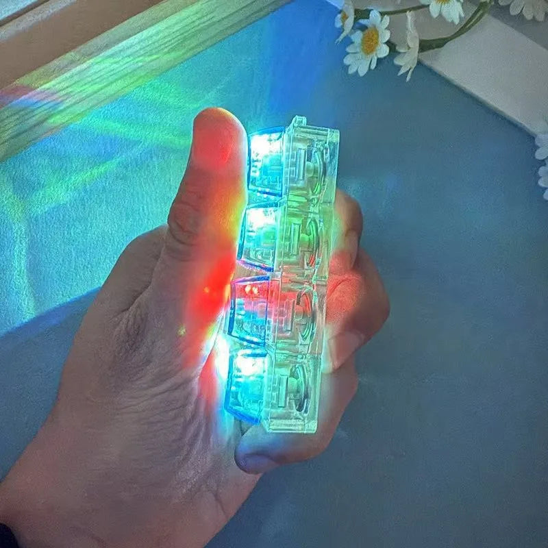 New Keyboard Keychain LED Light - Stress Anxiety Relief Fidget Toy, Portable Desktop Accessory for Office Decoration Gift