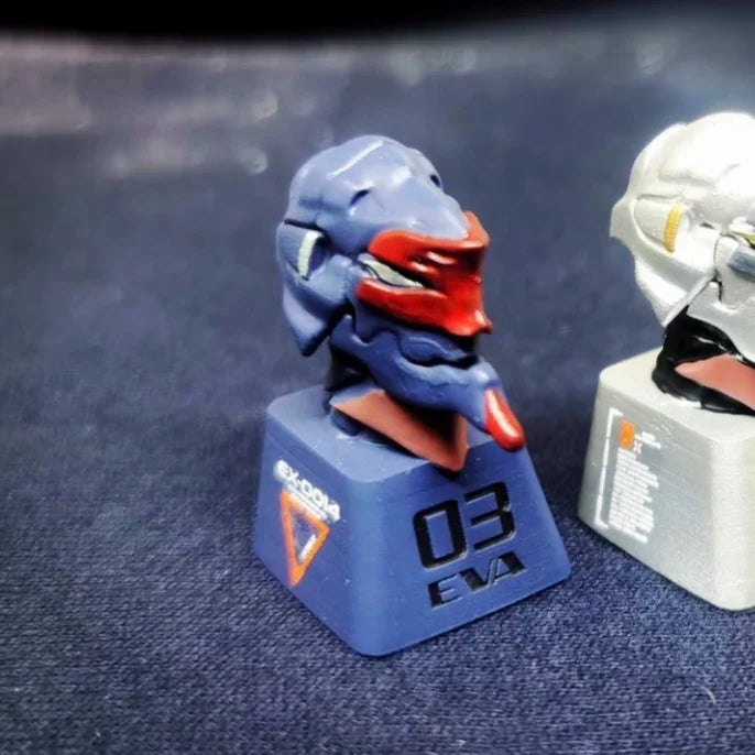 Custom Keycap Eva 01 Neon Genesis Evangelion Electroplated Color Personalized Keycap For Mechanical Keyboard Anime Themed