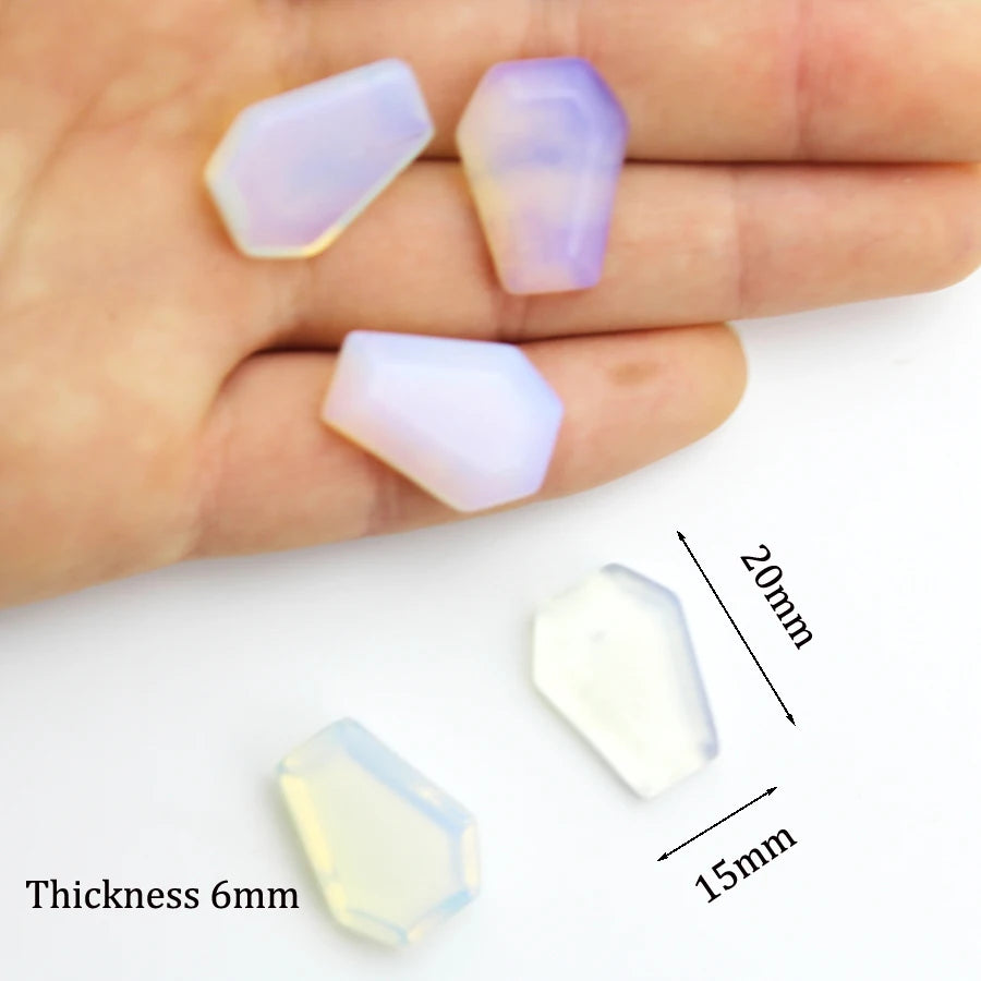 20mm Natural Agate Stone Mineral Crystal Quartz Coffin Board Rock Chakra Reiki Energy Healing Room Home Decor Decoration Maison