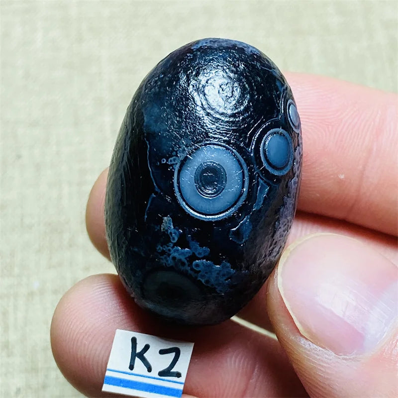 Natural black Agate Stone Alxa Gobi Agate Eye Rock Specimen Energy Crystal Chakra Reiki Healing Stone Home Decor