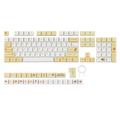 EPOMAKER Sunflower Keycaps Set 133 Cherry Profile Dye-Sub PBT Keys for Mechanical Gaming Keyboard with Front Printed Legends