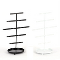 ABQR Black 3-Layer Simple Earring Storage Rack Earring Stand Jewelry Display Stand Earrings Necklaces Rings Jewelry Stand
