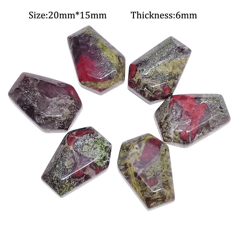 20mm Natural Agate Stone Mineral Crystal Quartz Coffin Board Rock Chakra Reiki Energy Healing Room Home Decor Decoration Maison