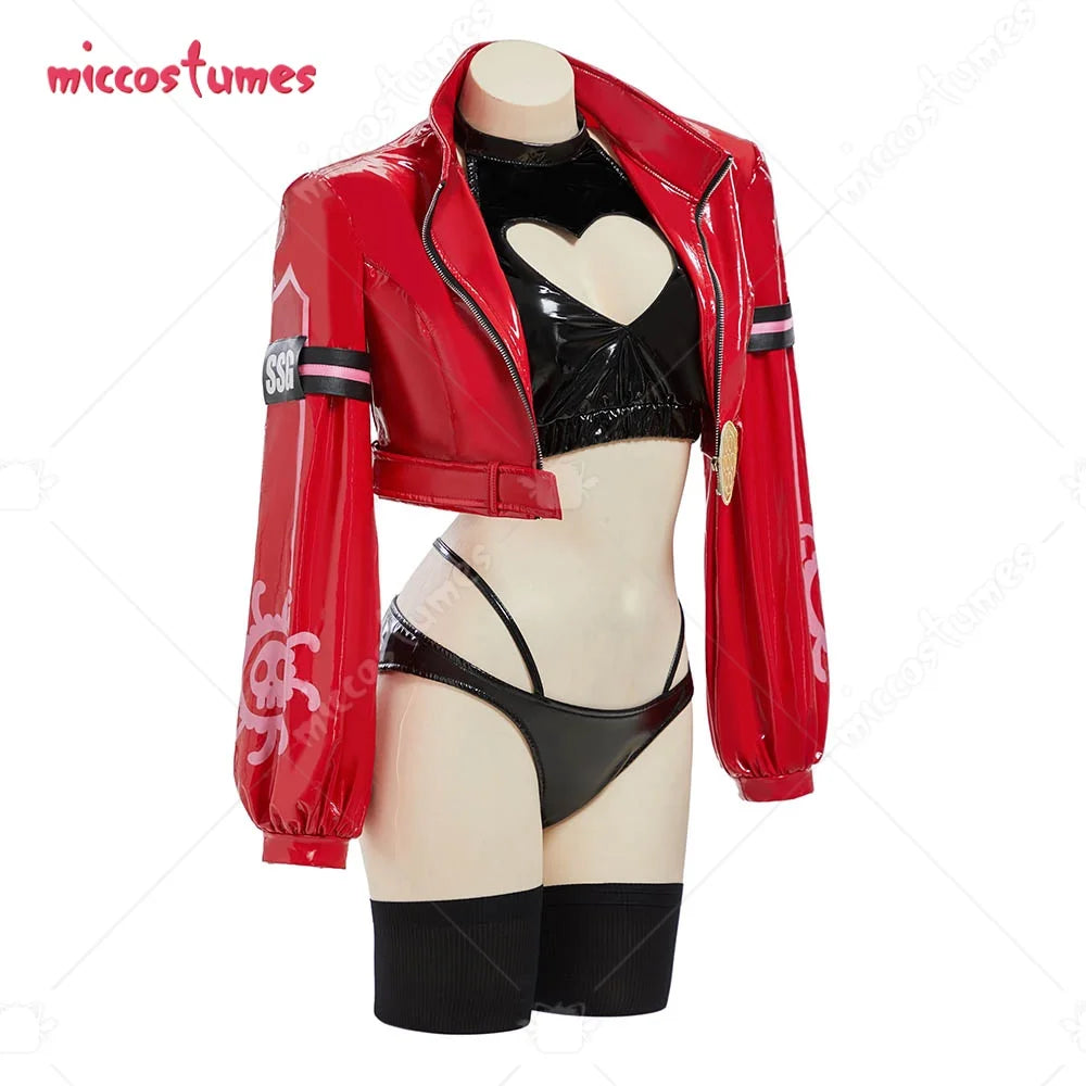 miccostumes Women's Boa Cosplay Costume Corset and Jacket with Brief Halloween Cosplay Costume